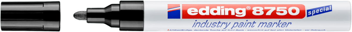 Marcador óleo Industrial Edding E-8750 negro2