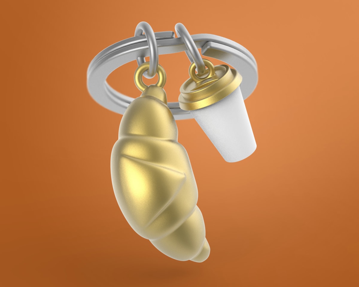 Metalmorphose® Llavero Vectorbox - Croissant2