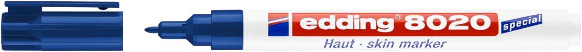 Marcador para la piel Edding E-8020 Azul