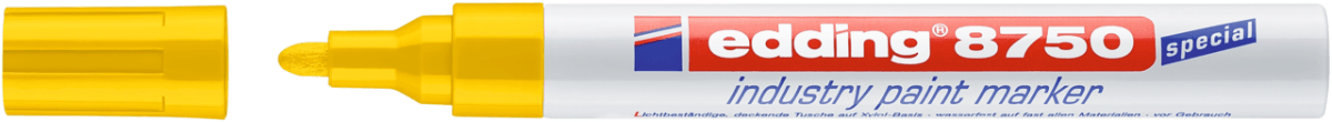 Marcador óleo Industrial Edding E-8750 amarillo