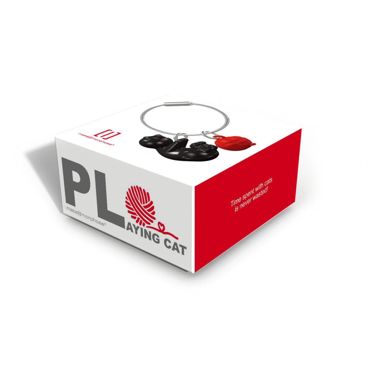 Metalmorphose® Llavero Vectorbox - Gato y lana3
