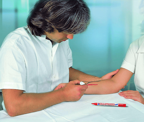 Marcador para la piel Edding E-8020 Azul4