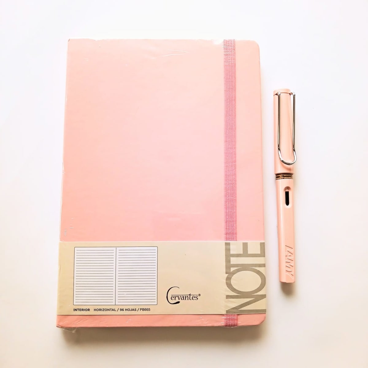 Set Pluma Safari 036 rose + Cuaderno PB6651