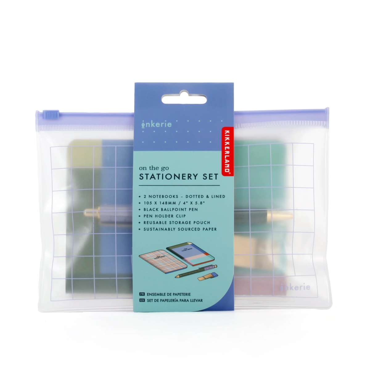 Set De Papelería con estuche Kikkerland On The Go2
