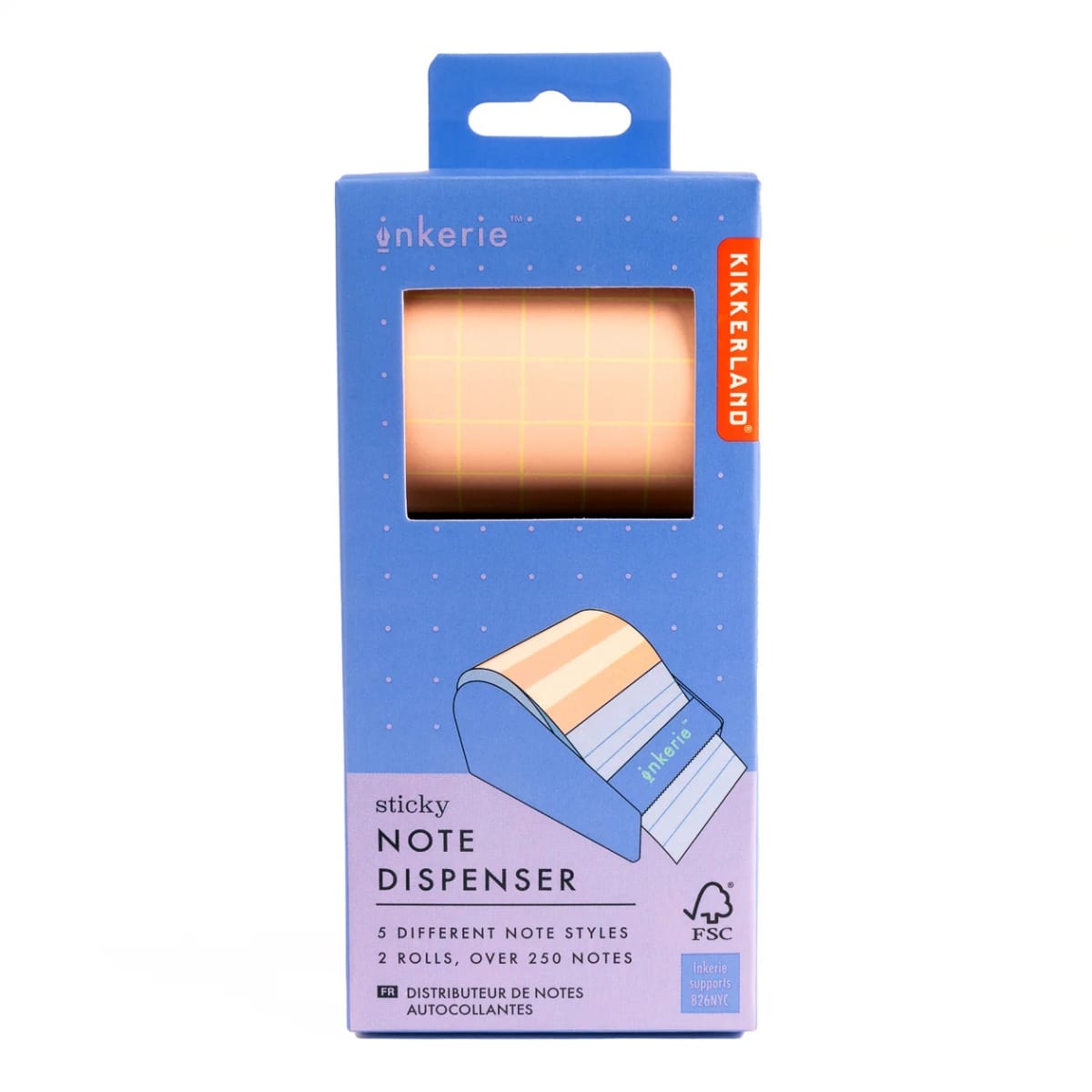 Dispensador De Notas Kikkerland Adhesivas Inkerie2