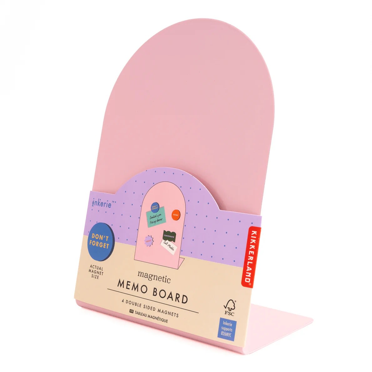 Tablero De Memo Kikkerland Magnético Rosa Inkerie1