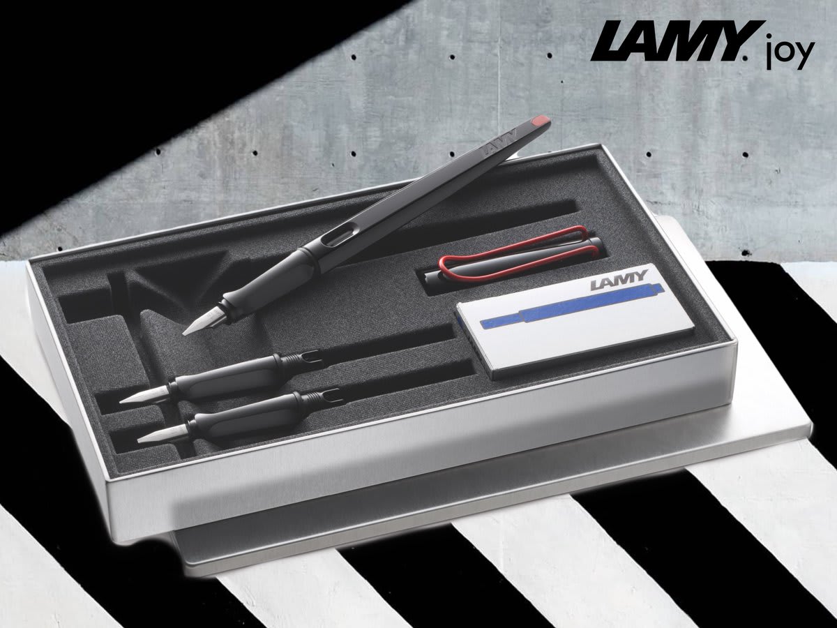  Set Pluma lamy  Joy Bk Set Joy Negro4