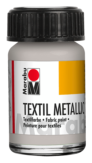 Marabu Textil metalizado, plateado 782, 15 ml1