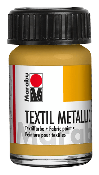 Marabu Textil metalizado, Dorado 784, 15 ml1