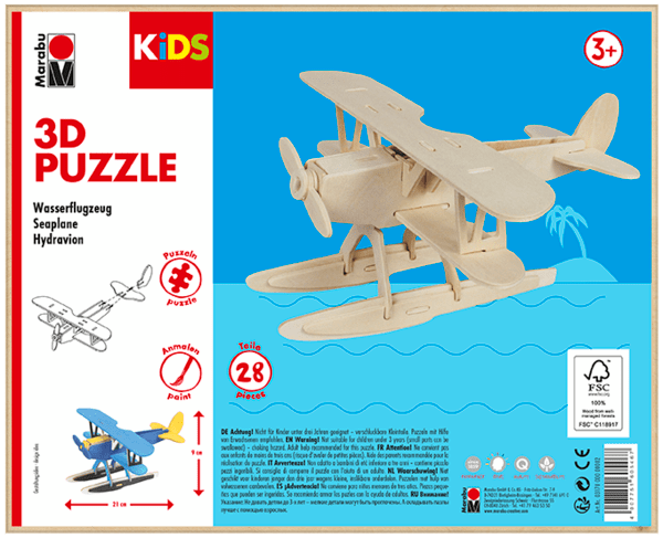 Marabu KiDS Puzzle 3D - Hydroplane1