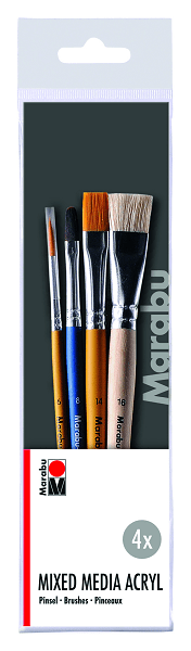 Marabu Set 4 Pinceles para acrílico1