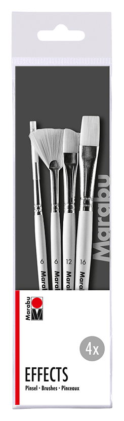 Marabu Set 4 Pinceles Efecto1