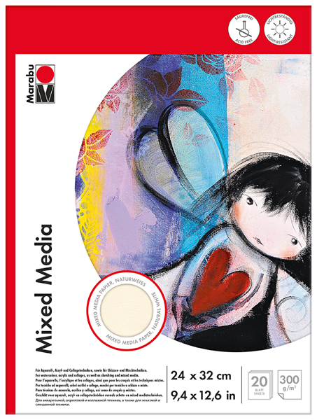 Marabu Mix de papeles, 24 x 32 cm, 20 hojas1