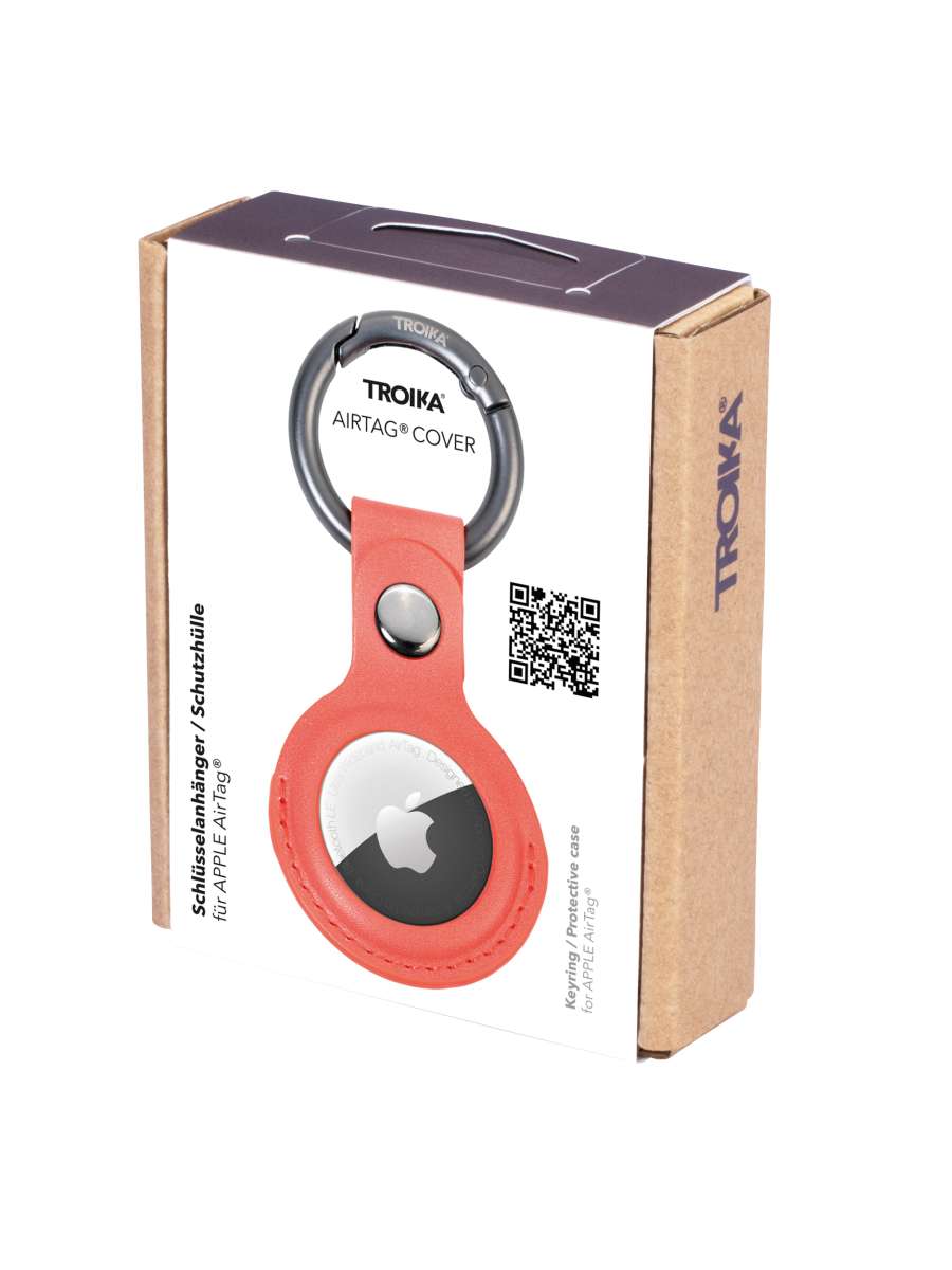 Llavero TROIKA AIRTAG COVER gunmetal, naranja10