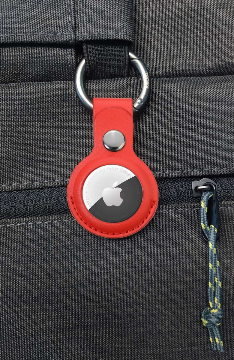 Llavero TROIKA AIRTAG COVER gunmetal, rojo4