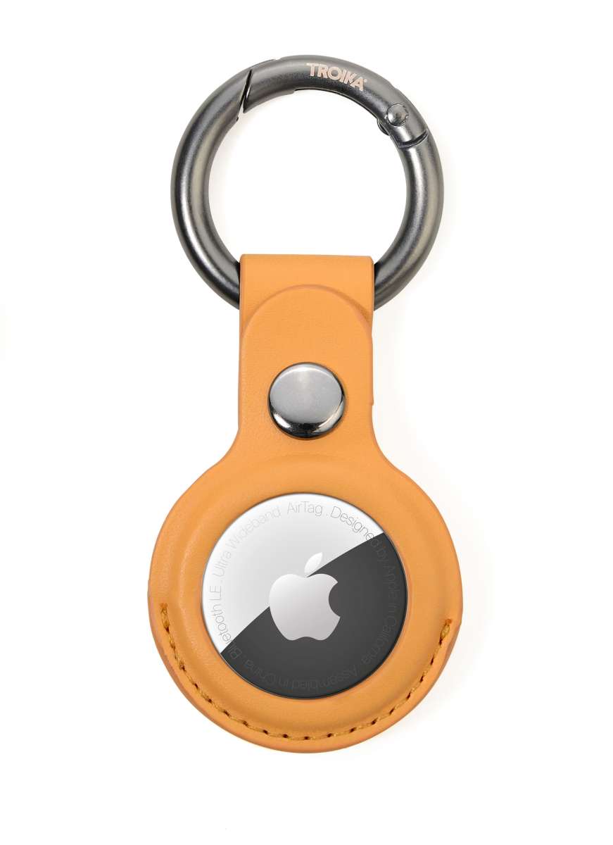 Llavero TROIKA  AIRTAG COVER gunmetal, lila2