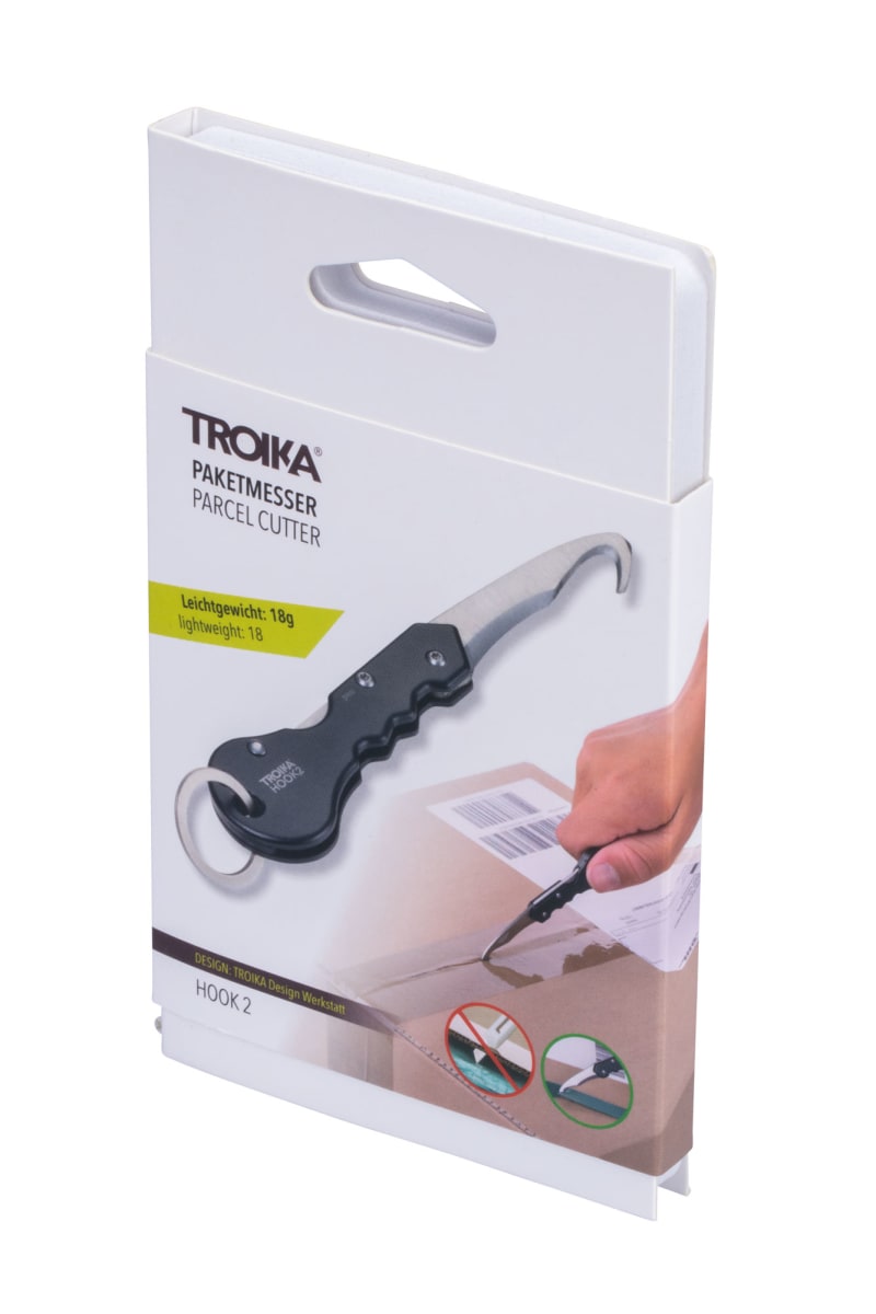 Llavero Troika y Cuchillo para paquetes,  negro8