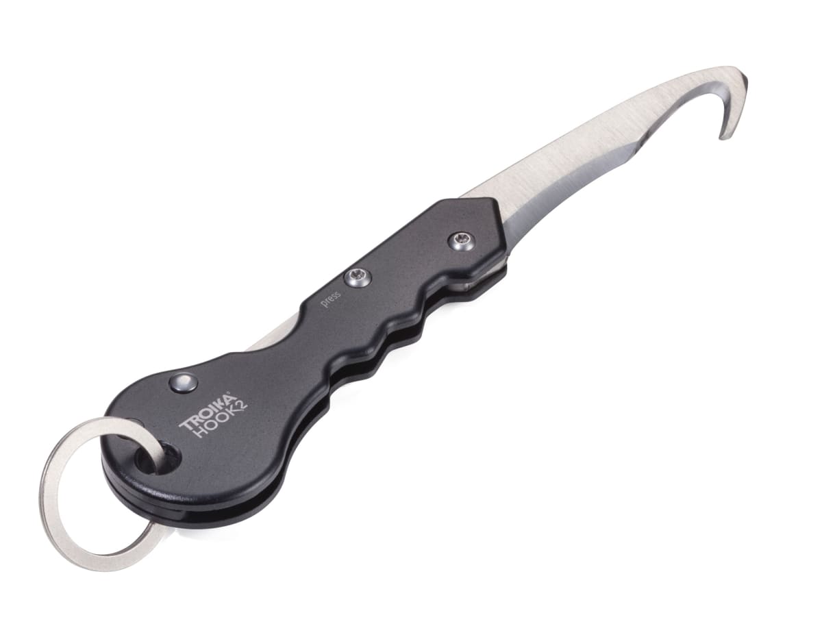 Llavero Troika y Cuchillo para paquetes,  negro2