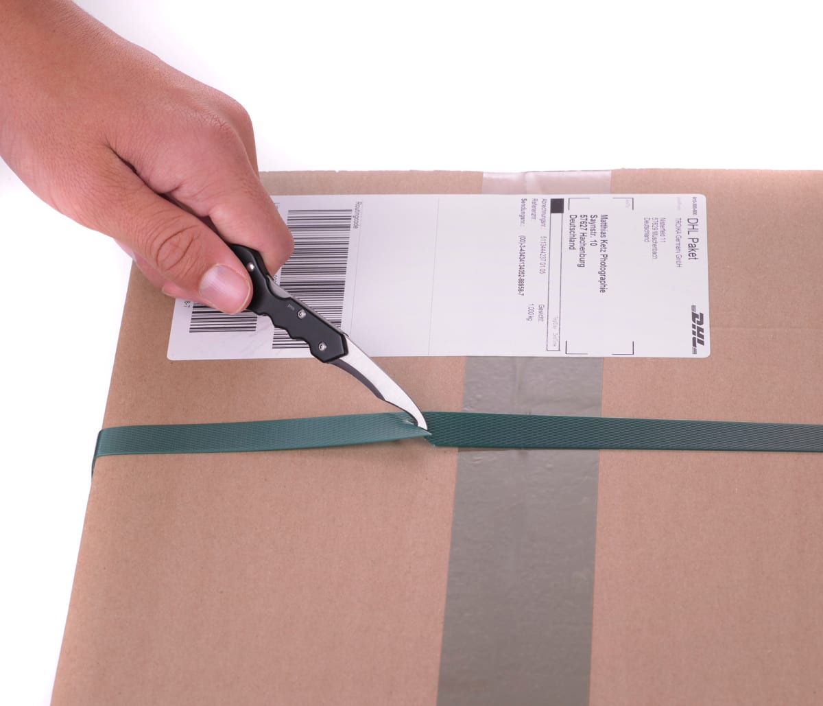 Llavero Troika y Cuchillo para paquetes,  negro5