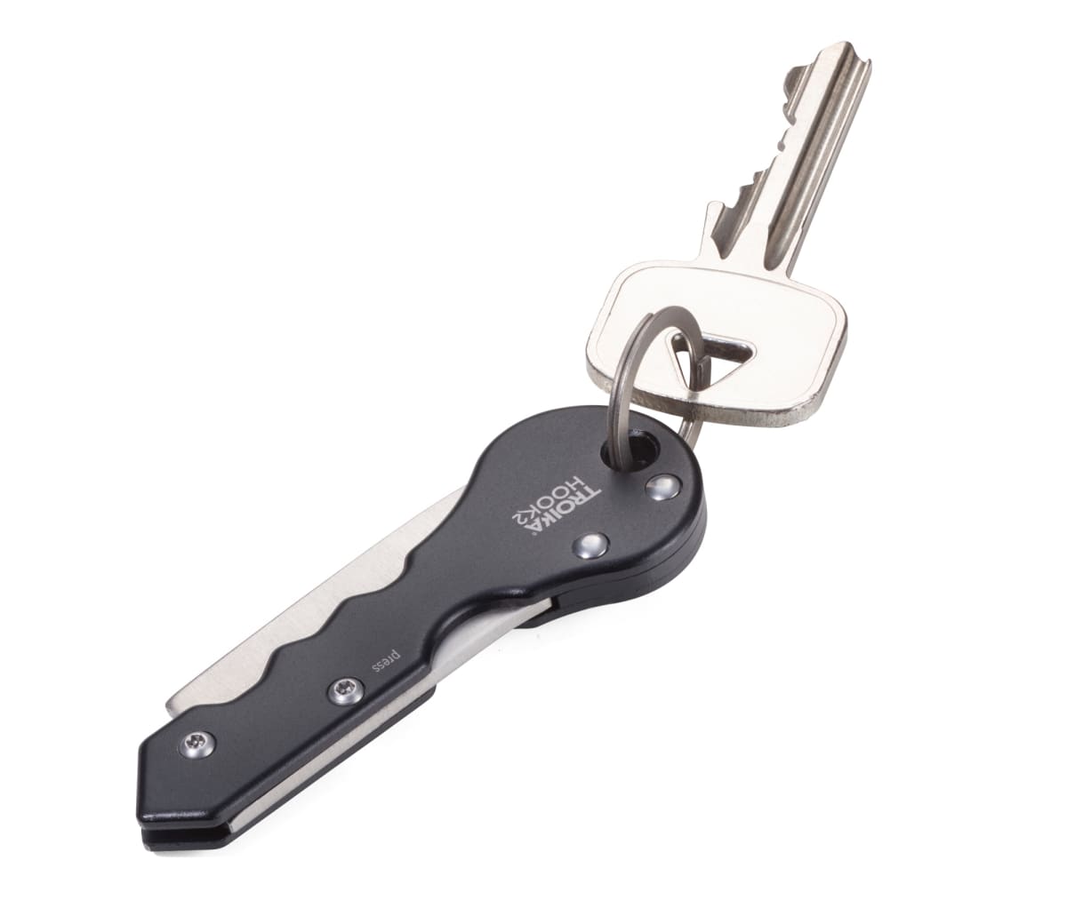 Llavero Troika y Cuchillo para paquetes,  negro1