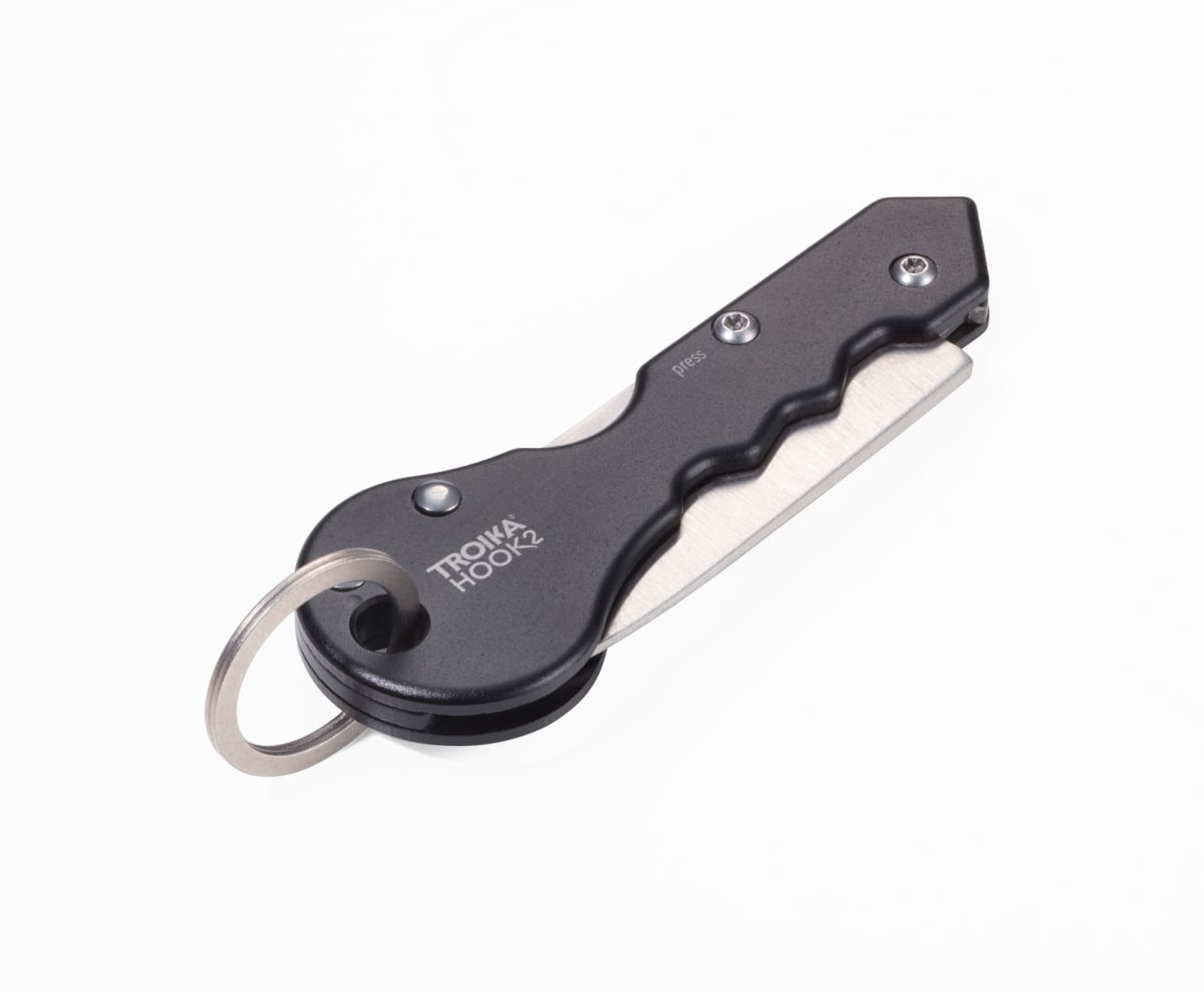 Llavero Troika y Cuchillo para paquetes,  negro4