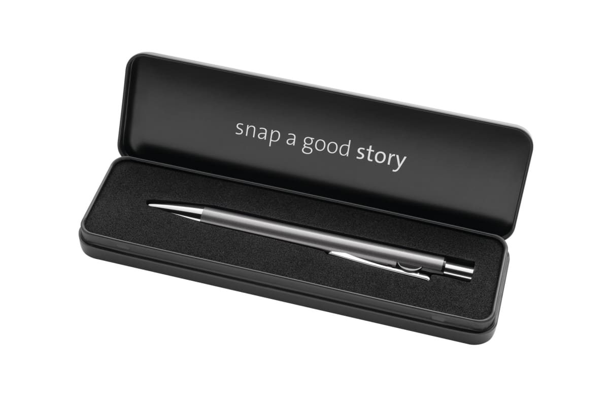 Bolígrafo Pelikan Snap - Caja de metal Platinum8