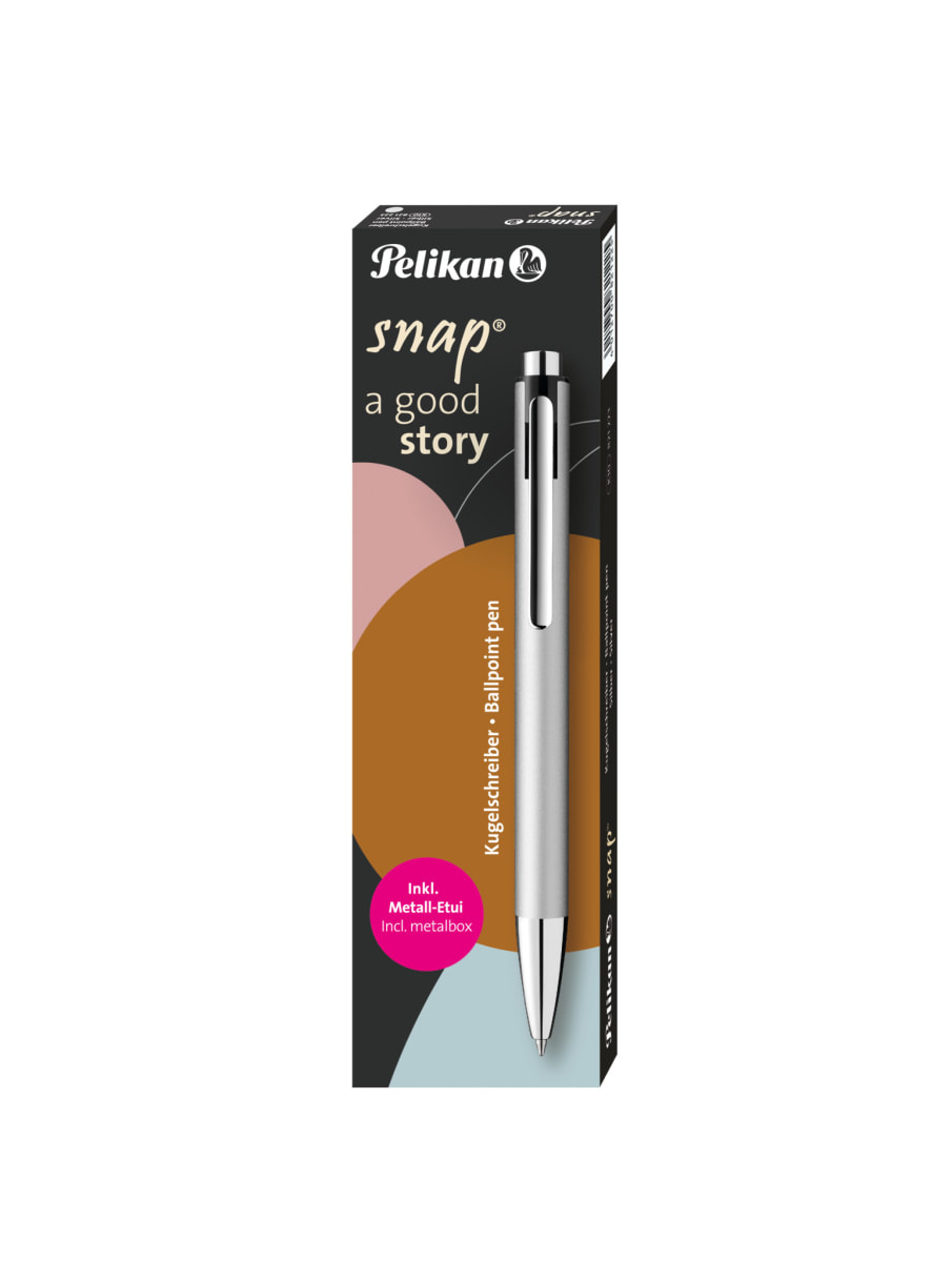 Bolígrafo Pelikan Snap - Caja de metal Silver6