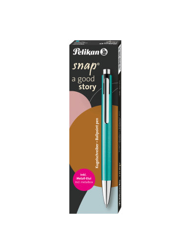 Bolígrafo Pelikan Snap - Caja de metal Turquesa7