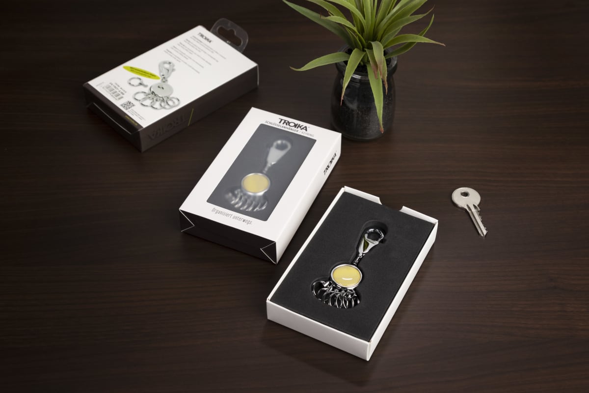 Llavero Troika Waves 6 aros intercambiables. Cromado3