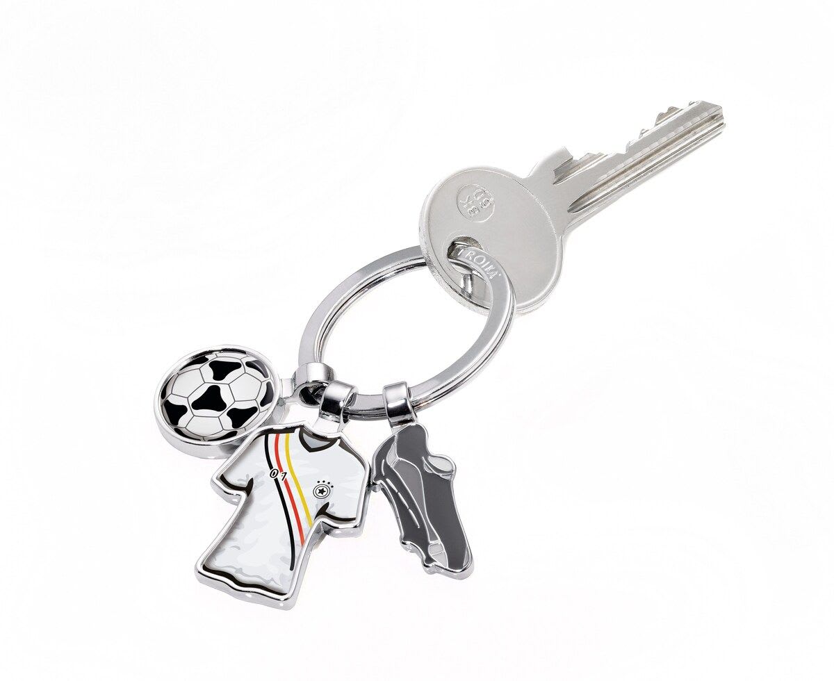 Llavero Troika, Diseño Fútbol, Color Plata1