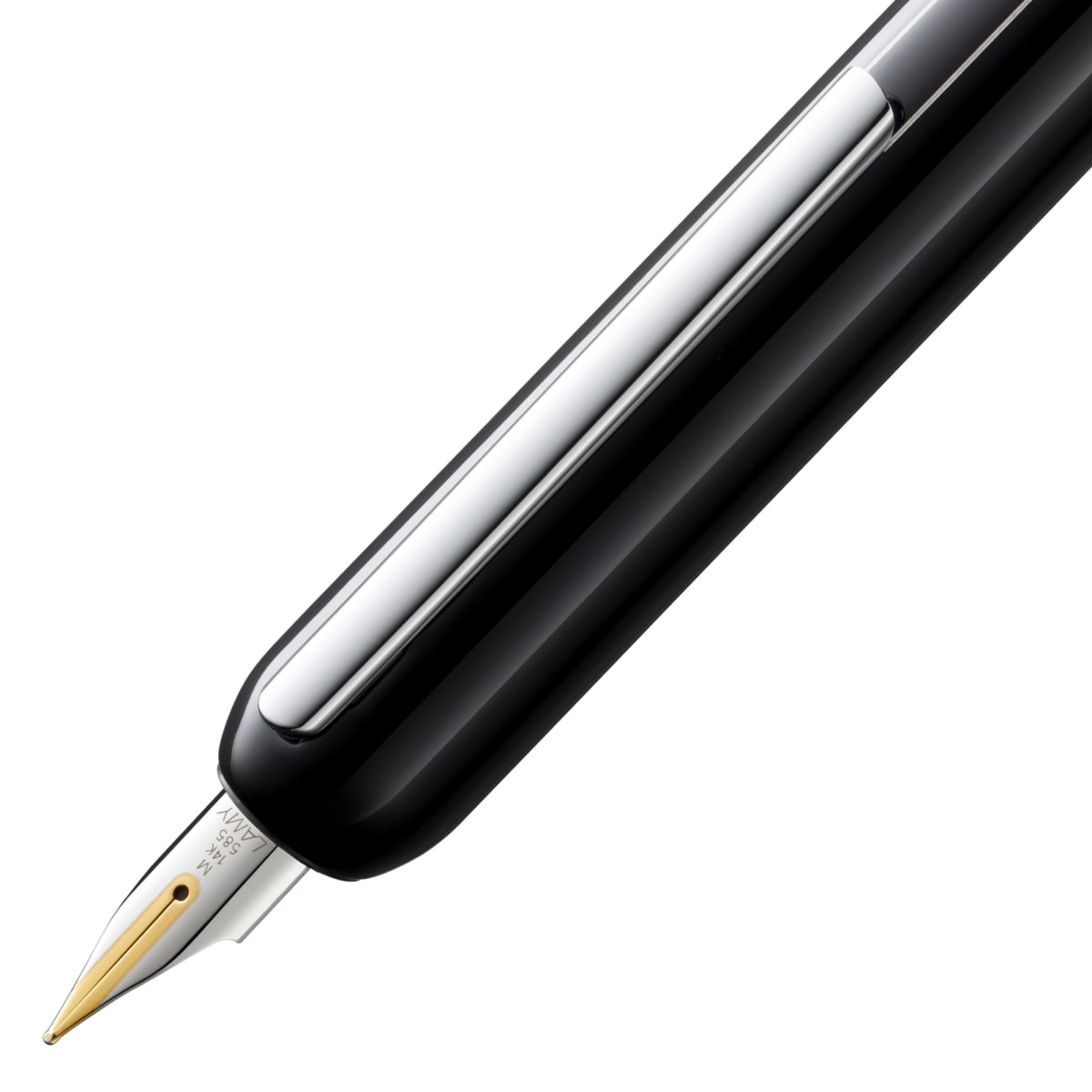 074 Pluma Dialog 3 M gold bl Pianoblack M (LA)2