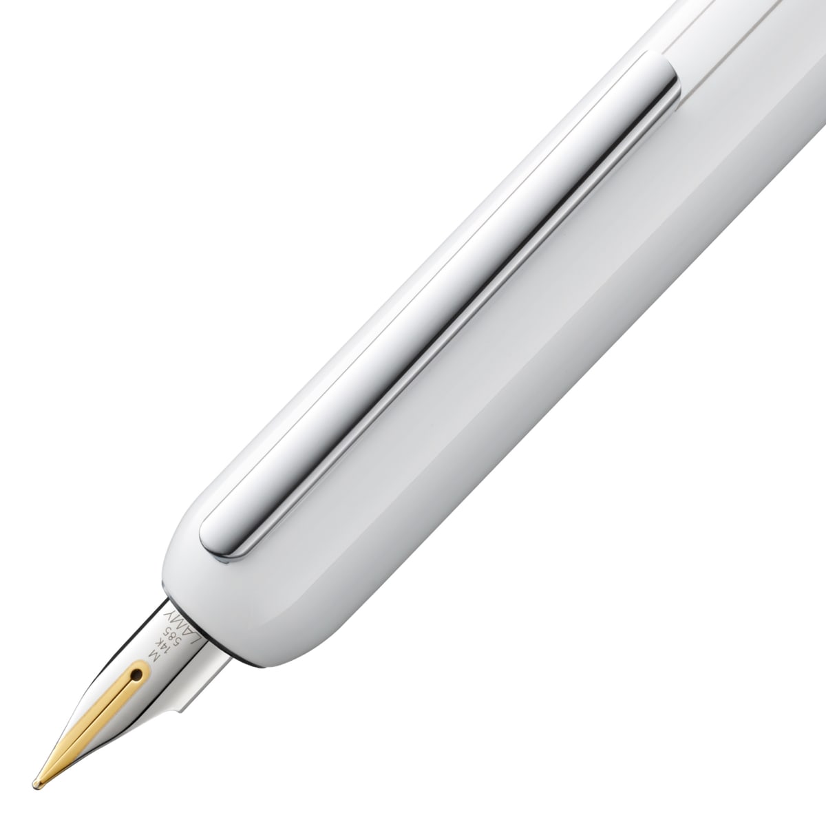 074 Pluma Dialog 3 M gold bl Pianowhite 3 M (LA)2