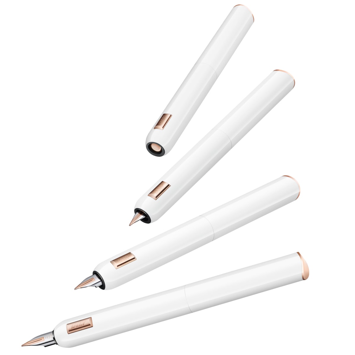 074 Pluma Dialog 3 M gold bl Pianowhite 3 M (LA)5