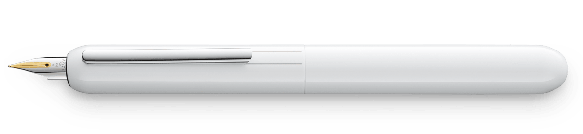 074 Pluma Dialog 3 M gold bl Pianowhite 3 M (LA)1