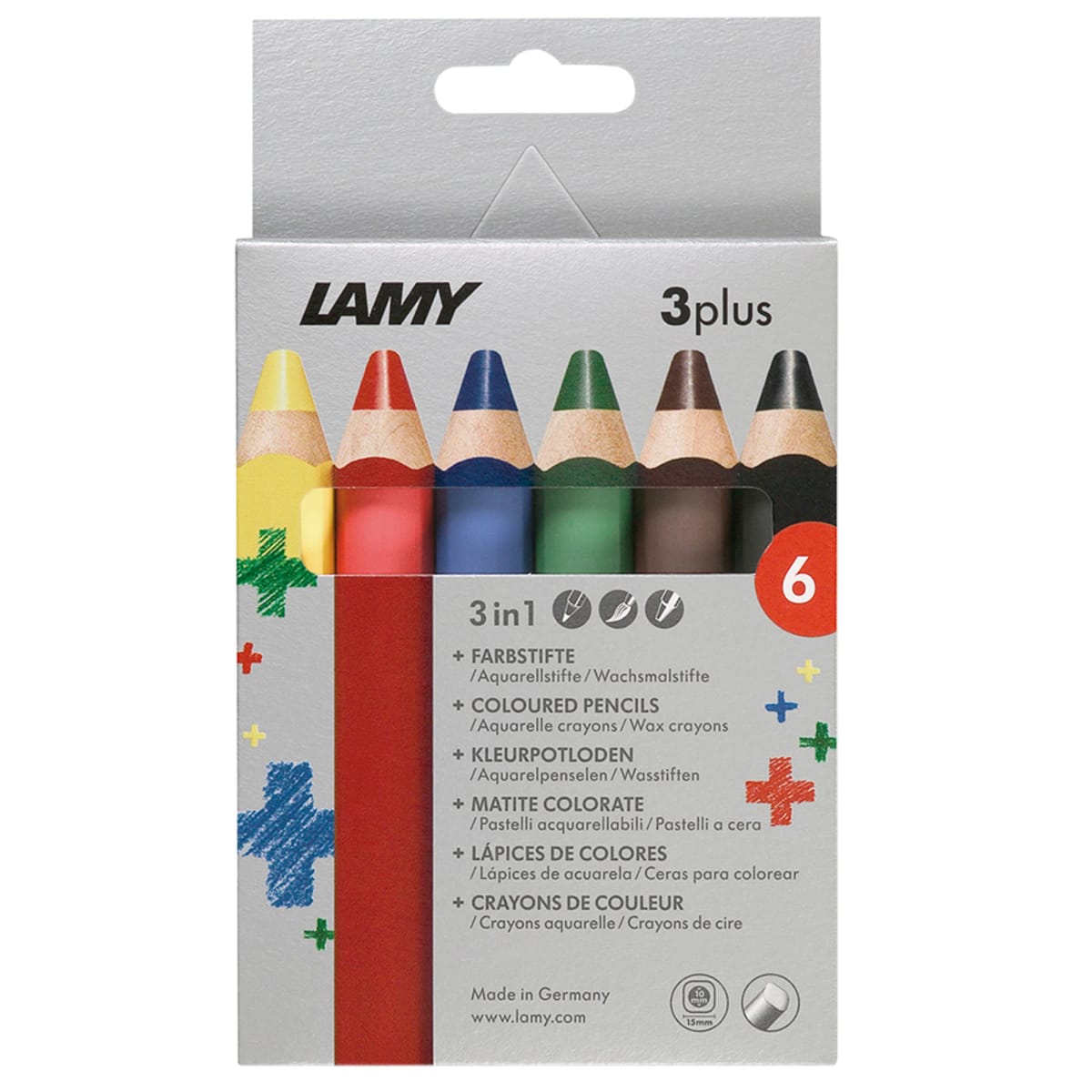Lápices de colores Lamy 3plus 6pc (LA)1
