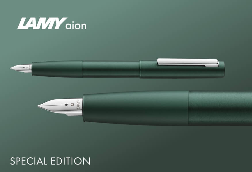 077 Pluma Lamy Aion Edición Especial Punta F Dark Green (LA) adg1