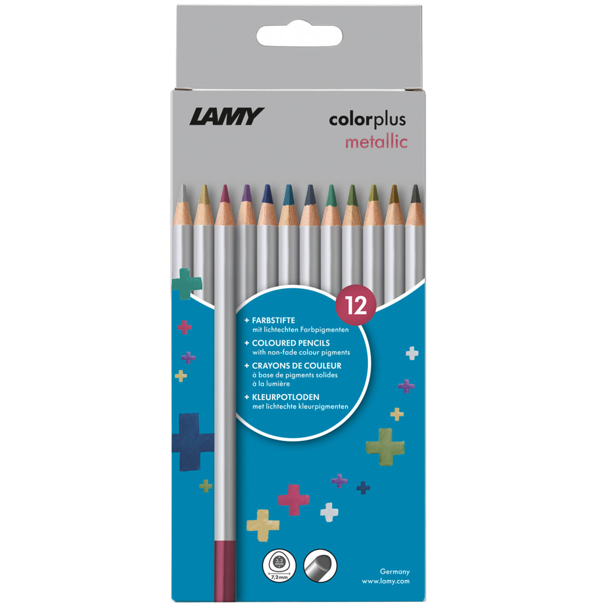Lápices de colores Lamy Colorplus color metálica 12pc (LA)1