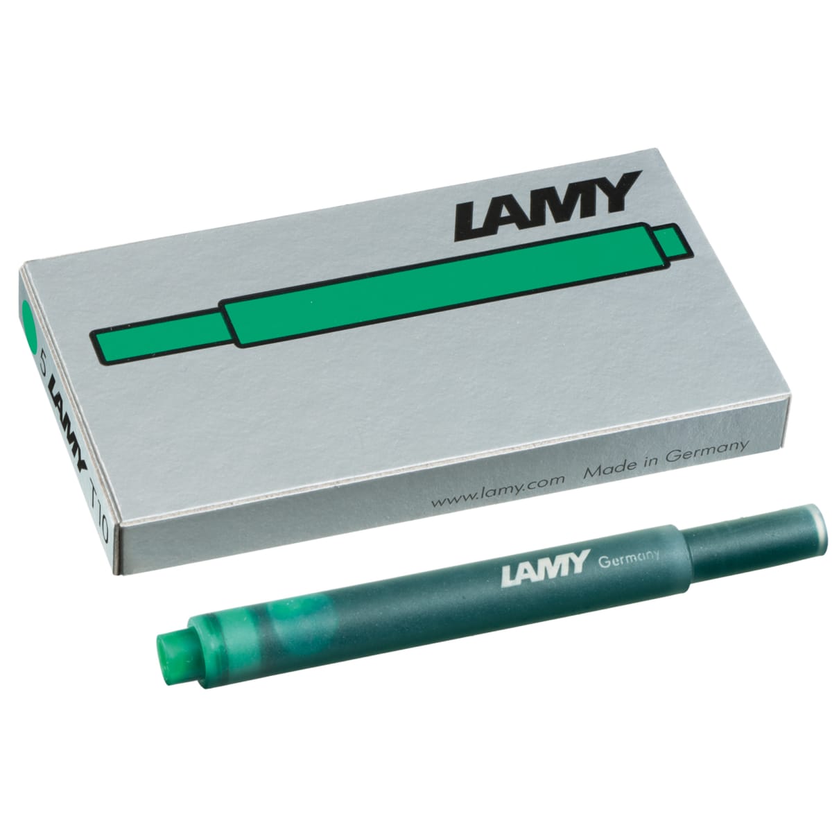 Cartucho de tinta Lamy T10 Green para Plumas1