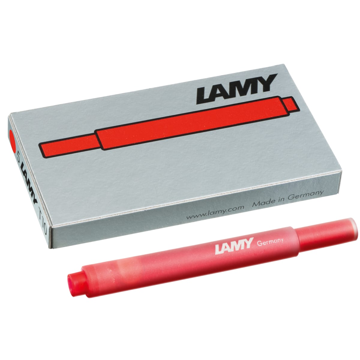 Cartucho de tinta Lamy T10 REd para Plumas1