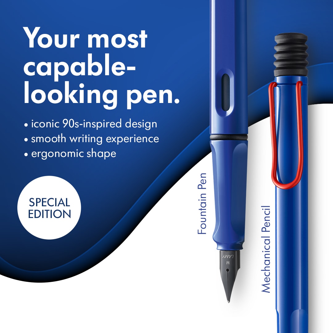 Portamina Lamy Safari 0,5 Azul/Rojo3