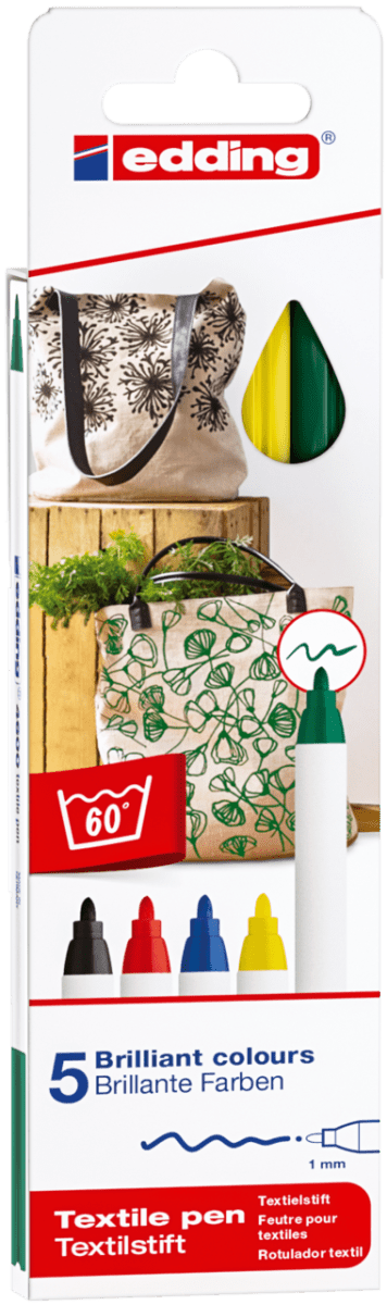 Marcador Textil, Marca Edding, Modelo E-4600/5 Surtido1
