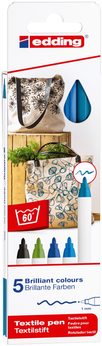 Marcador Textil, Marca Edding, Modelo E-4600/5 Surtido2