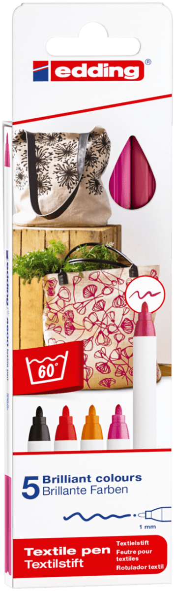 Marcador Textil, Marca Edding, Modelo E-4600/5 Surtido