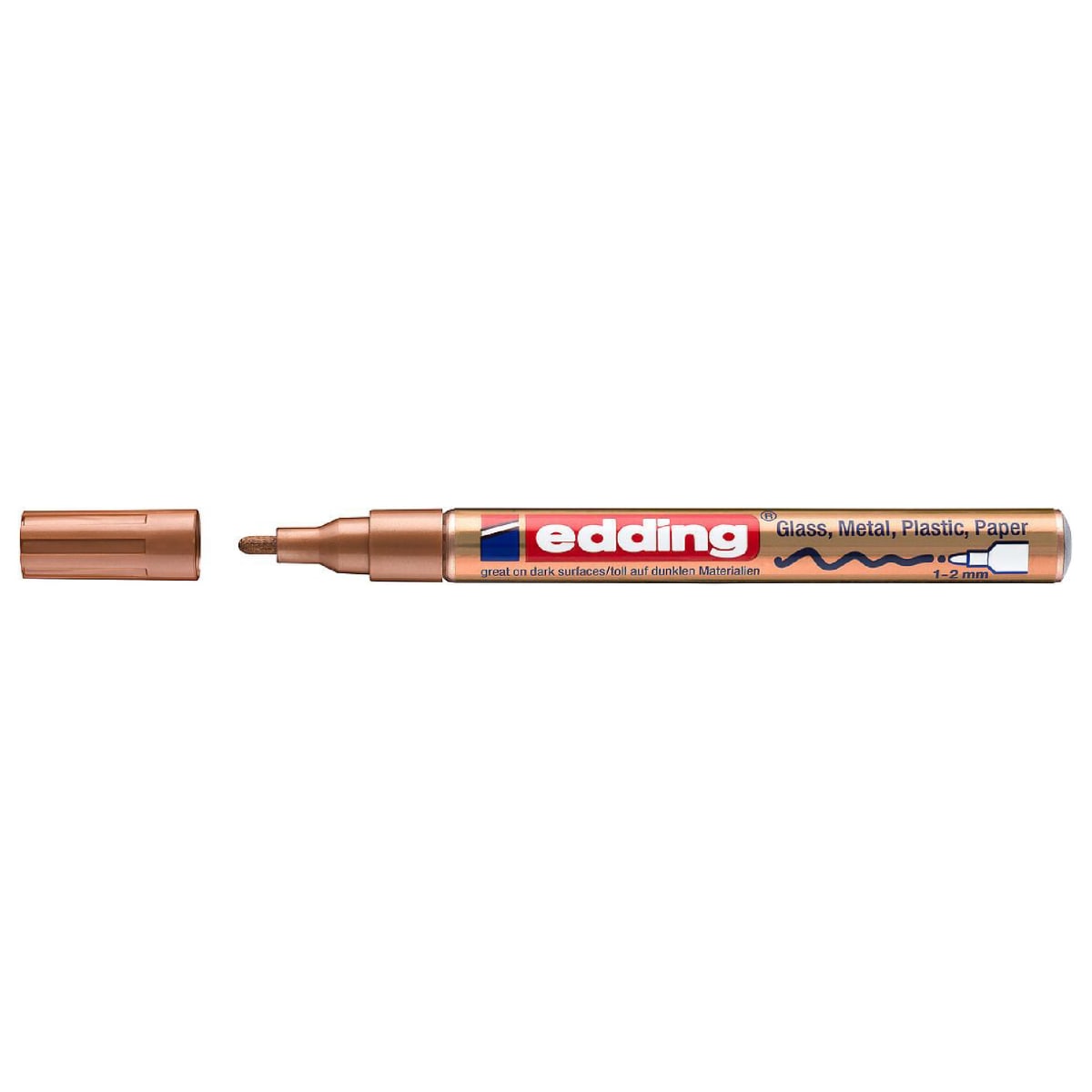 Marcador Óleo Permanente Edding E-751 Cobre