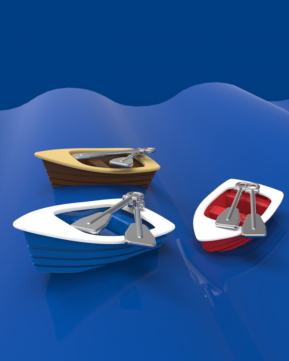 Llavero Metalmorphose Bote remos7
