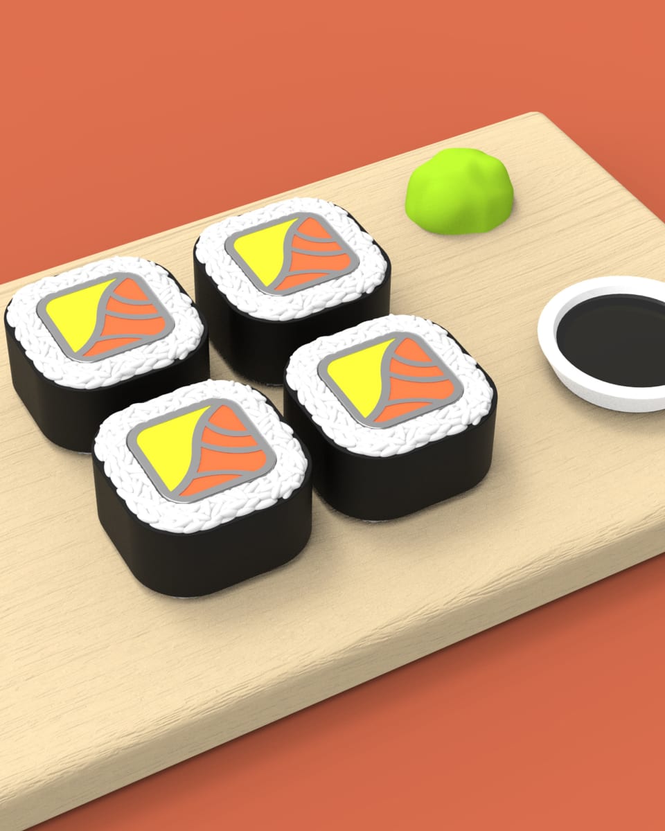 Llavero Metalmorphose Sushi6