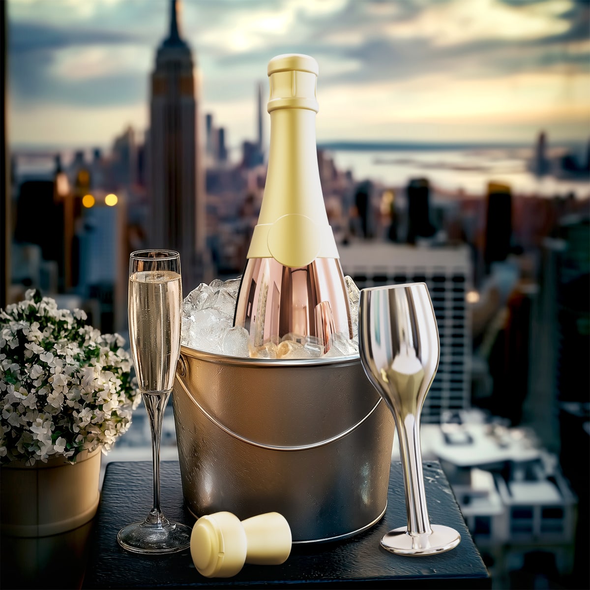 Llavero Metalmorphose Botella Champagne4