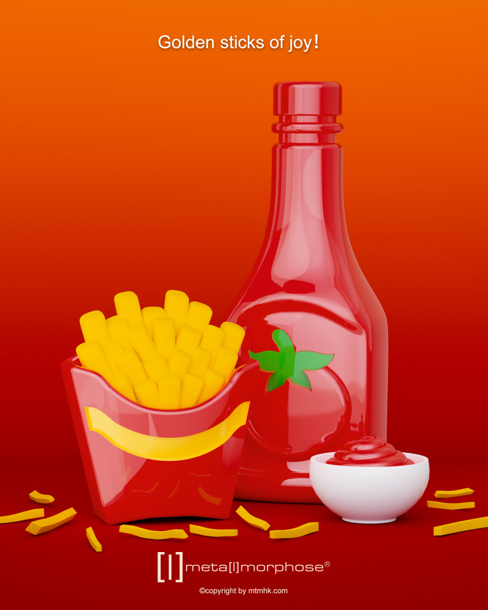 Llavero Metalmorphose Papas Fritas7