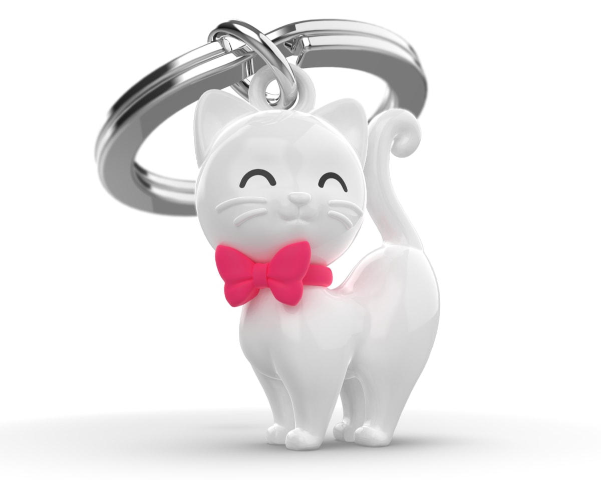 Llavero Metalmorphose Gatito blanco1
