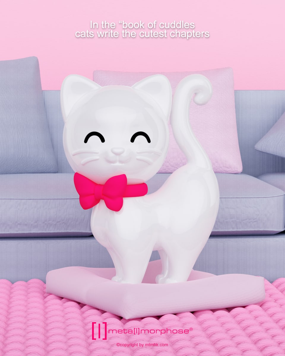 Llavero Metalmorphose Gatito blanco4